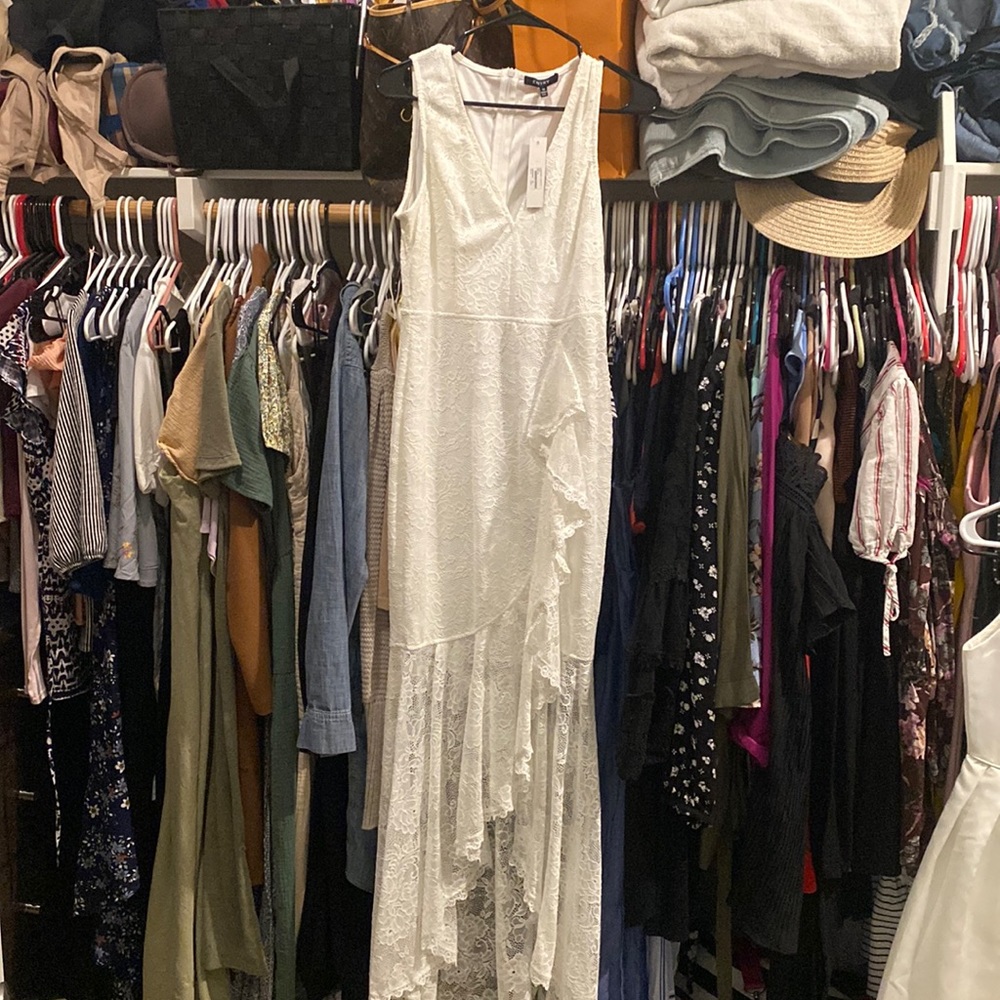 White lace dress